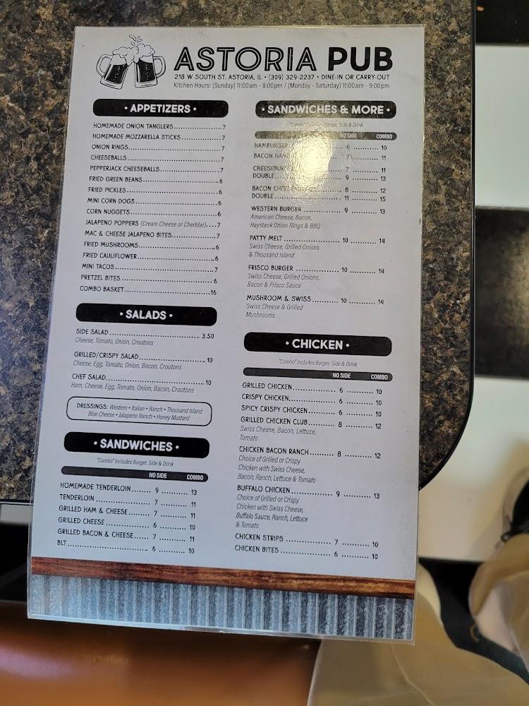 Astoria Pub Menu image 2