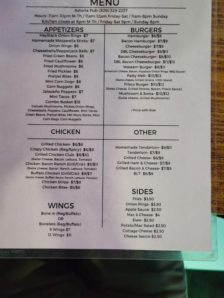 Astoria Pub Menu image 4
